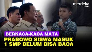 Download lagu Momen Berkaca-kaca Mata Prabowo Lihat Pengakuan Siswa Masuk 1 SMP Sekolah Rakyat Belum Bisa Baca