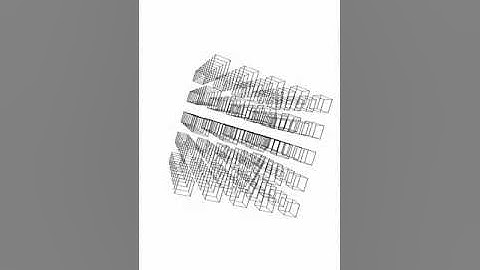 Recursive Mathematics Art: Cube Configuration (Perspective Geometry) #Desmos #graphjacking #mathart