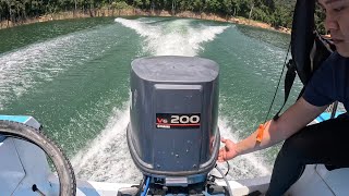 Pengalaman Merasai Naik Speed Boat Enjin Yamaha 200hp V6,Milik Busang Denak Resort.