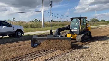 JCB 3TS Grading with boom extended