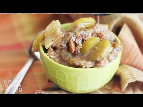 Keto Low Carb Mock Apple Zucchini Crisp Recipe