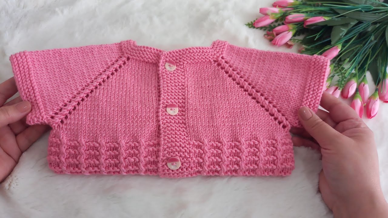 ✅️🍀1 Yaş Yakadan Başlama Bebek Yeleği ✅️🍀Dikişsiz Kolay Bebek Yeleği ✅️🍀knitting pattern