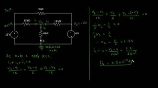 Nodal Analysis of Electric Circuits Example 5 | Electrical Engineering