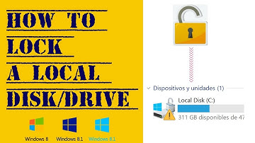 How to lock a Local Disk/Drive in windows 8/8.1/10
