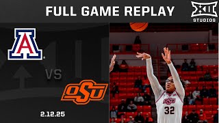 Arizona vs. Oklahoma State (2.12.25) Full Game Replay | 2024-25 Big 12 Women's Basketball
