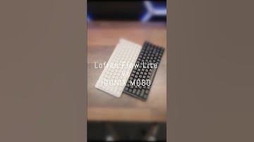Lofree Flow Lite Vs IQUNIX MQ80 - Typing Test #tech #asmr #soundtest #keyboard