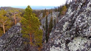 Какие тайны хранят горы Урала ? Ближние Столбы ,  вершина горы из  каменных  прямоугольных блоков !