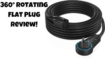 Maximm Cable 15 Feet 360° Rotating Flat Plug Extension Cord REVIEW!!!