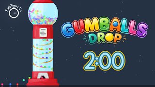 2 Min Gumball Machine Countdown! ✨🔴🍬 Fun Visual Timer for Kids