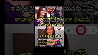 Triptii Dimri Expresses 200% Commitment to Reunite with Acclaimed Director Sandeep Reddy Vanga