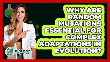 Why Are Random Mutations Essential For Complex Adaptations In Evolution? - Biology For Everyone