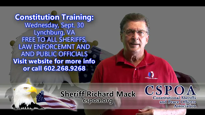 Richard Mack - CSPOA Convention 2020