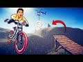 I JUMPED MY BIKE INTO A HELICOPTER?! (Descenders)