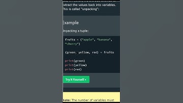 Unpack a Tuple in Python@arvindprogramming