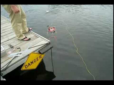 SONIA AUV homes in on an acoustic beacon - YouTube