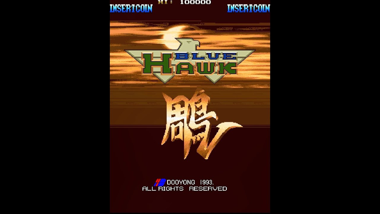 Blue Hawk ブルーホーク (Arcade) Longplay Playthrogh - YouTube