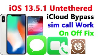 iOS 13.5.1 Untethered iCloud Bypass iPhone X iOS 13.5.1 bypass Sim call Fix On Off Fix Full cheapest