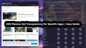 KDE Plasma: Set Transparency for Specific Apps | Easy Guide