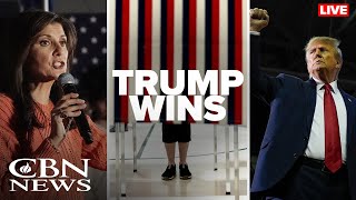 LIVE: Trump Wins in New Hampshire | CBN News' Coverage of the New Hampshire Primary | 9:30 PM ET