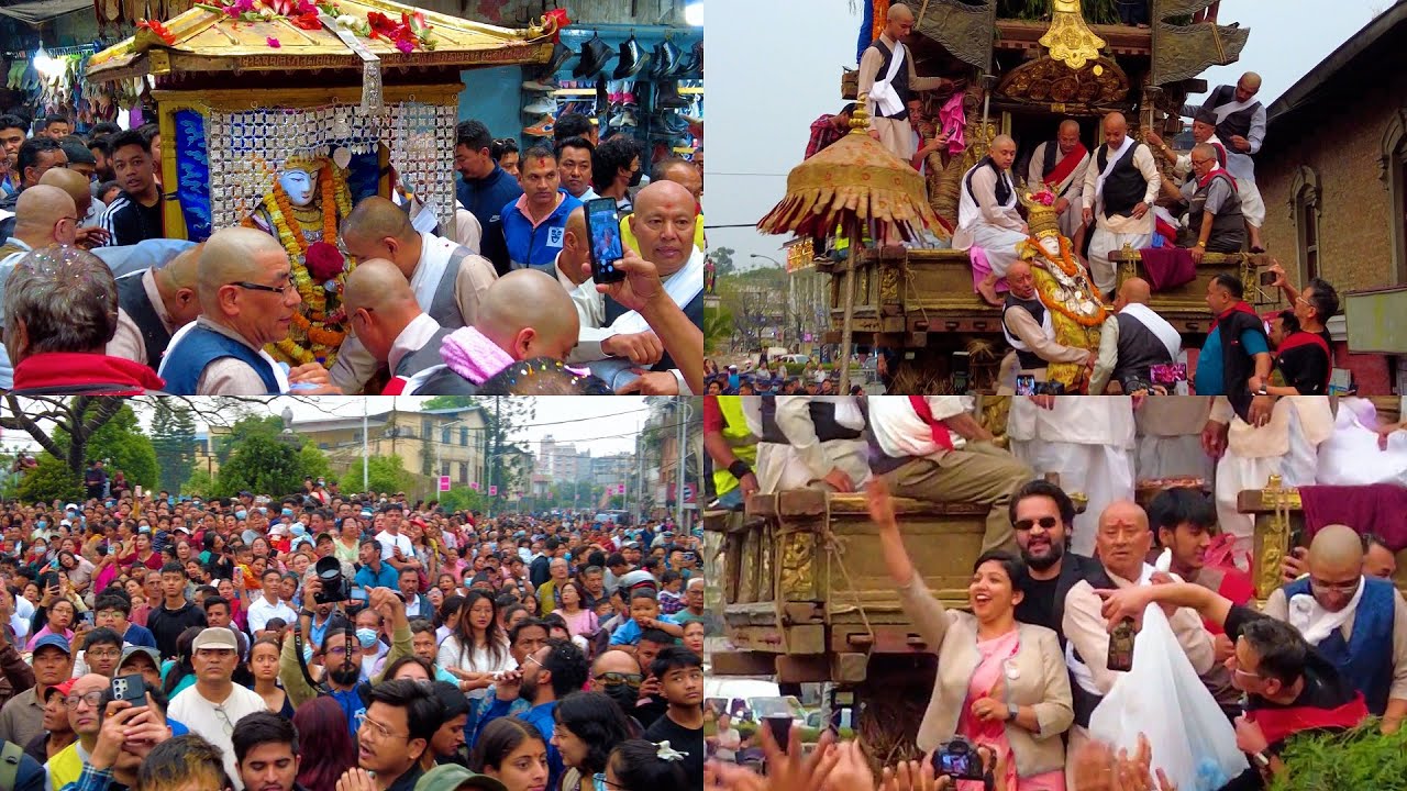 Kathmandu SETO MACHHINDRANATH JATRA Celebration Scenes from HEART of Capital City of Nepal 2024