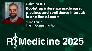 Bootstrap inference made easy: p-values and confidence intervals in one line of code