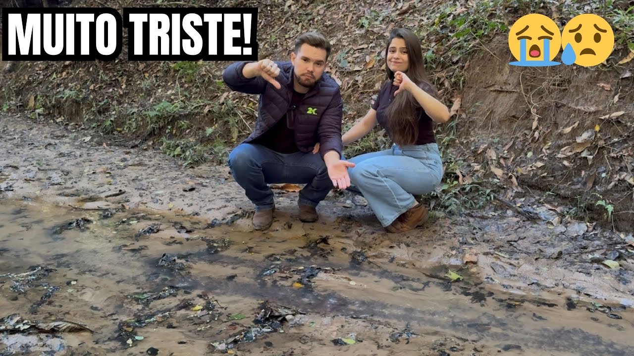 Fomos até o rio do sítio e tivemos uma péssima notícia