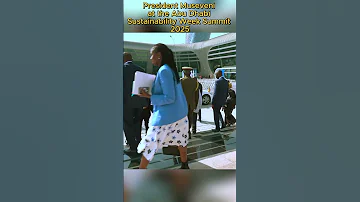 President Museveni In Abu Dhabi Attending The Abu Dhabi Sustainability Week Summit 2025 