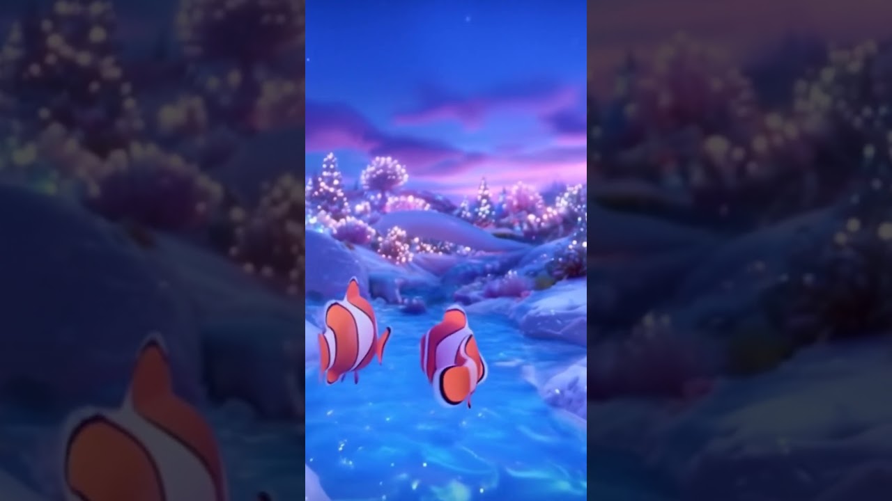 Clownfish Dancing in Their Perfect Home 