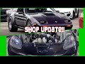 shop update!! corvette is almost done and the nissan is...... #lsswap #streetcar #streetracing