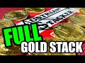 My full gold stack  the gold stack of a fractional gold stacker  august 2023
