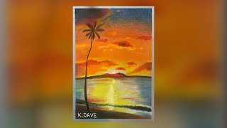 Beach Sunset- Soft Pastel Tutorial screenshot 3