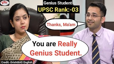 Junaid Ahmed| UPSC CSE IAS Rank:- 03 | IAS Interview In English | Dr Tanu Jain| DrishtIAS English ||