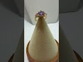 GovDeals: Beautiful, Size 7, 24k Gold, CZ Amethyst Ladies Ri