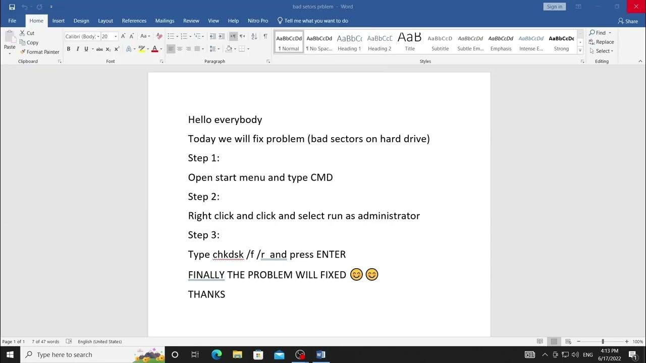 how-to-fix-hdd-bad-sectors-using-cmd-youtube