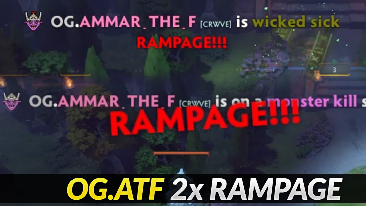 OG.ATF 2x RAMPAGE - His Timbersaw is a BEAST - YouTube
