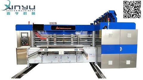 XY-H high speed auto lead edge feeder 3 color flexo printer slotter rotary die-cutter machine #xinyu