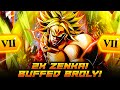 HIS RAGE GROWS STRONGER! 2x ZENKAI BUFFED GRN BROLY ONE SHOTS BLU UNITS! | Dragon Ball Legends PvP