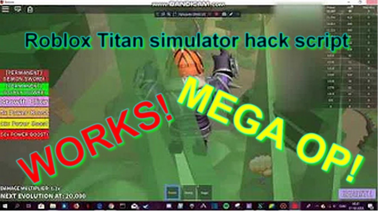 Roblox Titan Simulator Hack Script Youtube - roblox super power training simulator hack turkce