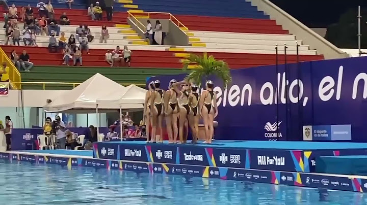 Aplausos y toda mi admiración para el equipo de natación artística #JuegosPanamericanosJunior2021