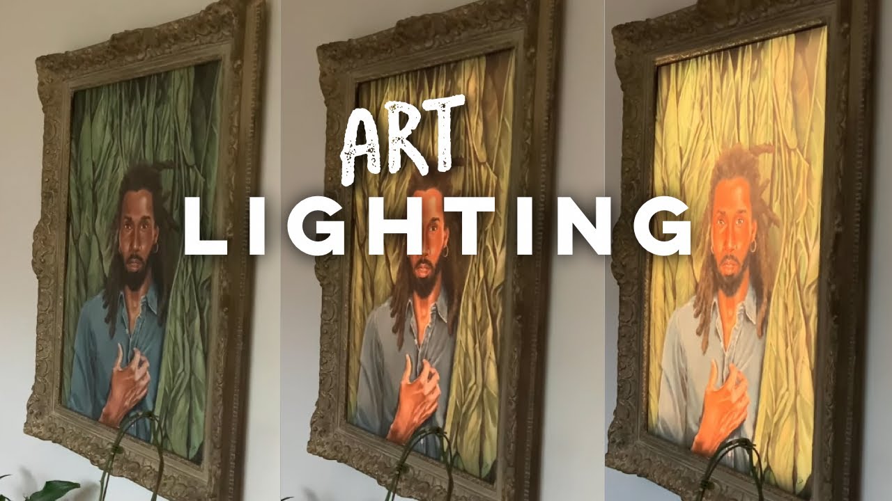 Art Lighting (Picture Light Alternative for Artwork) - YouTube