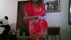 Vlog Xhilaration brand dress and a shawl/scarf
