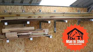 Lumber/Timber Storage Rack. Very Simple, Very Strong, Very Modular.Made with Unistrut. Lumber/Timber Storage Rack. Very Simple, Very Strong, Very Modular.Made with Unistrut.