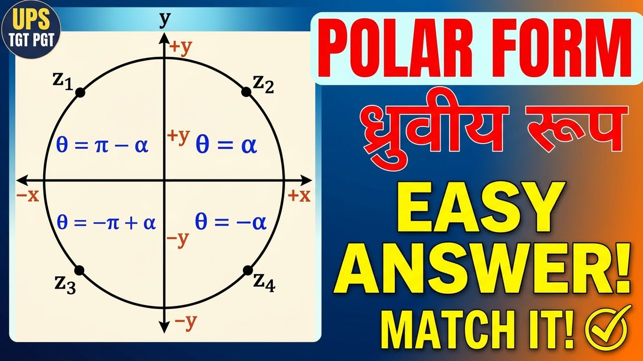Polar Form of complex number and Reference Angles #uptgtpgtmaths - YouTube
