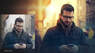 Normal to Dramatic Lights Photo Effect Photoshop Tutorial Editing Process screenshot 1