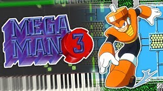 Mega Man 3 - Top Man Theme Piano Tutorial Synthesia