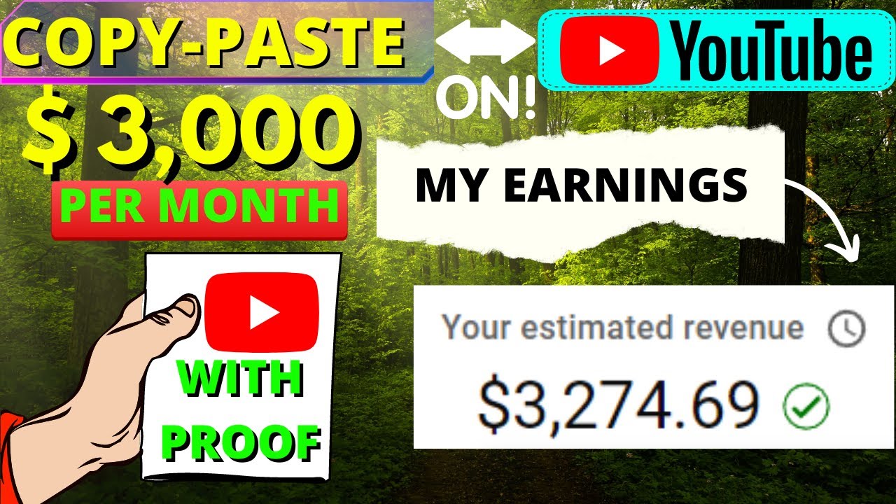 I Earned $3,000 From Copy Paste YouTube | Earn $3000 Copy Paste Unique Income Start YouTube Channel