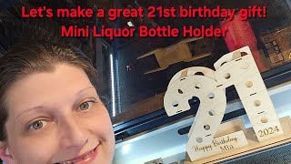Let's make a mini liquor bottle holder!