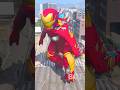 IRONMAN + GODZILLA = NEXT LEVEL IRONZILLA 🔥 #shorts #gta5 #spiderman