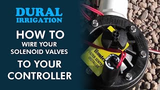 How to wire solenoid valves to your controller