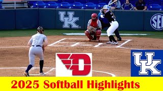 Dayton vs Kentucky Softball Game Highlights 3 18 2025